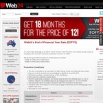 Web24 EOFYS Pay for 12 Months Get 18