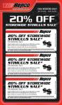 Repco 20% OFF Store Wide Stimulus Sale "This Weekend"