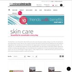 50% OFF All Skin Care Products + FREE SHIPPING with $50 Purchase or More @ The Mineral Miracle