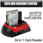 $35 USB 2.5in/3.5in SATA HDD Docking Station and 64 in 1 Card Reader today Steal Of The Day