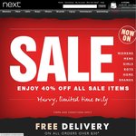 40% off Sale Item & Free Shipping over $30 @ Next Direct