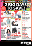Myer 2 Day Sale: Save $15 for Every $75 Spent on Appliances and Electronics + More