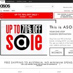 ASOS up to 70% off Online Sale + Free Delivery