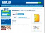 Microsoft Office 2007 Home and Student Ed. $114 after $25 cashback @ Bing Lee