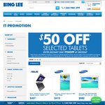 BING LEE - $50 off Selected Tablets