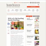 Win 1 of 3 'My Food Bag' Family food packs from homeheaven