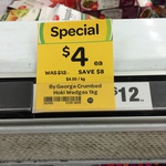 By George Crumbed 1kg Hoki Fish Wedges $4 (Save $8) @ Woolworths [Beldone Shopping Centre, WA]