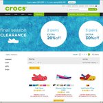 Crocs Australia 20% off 2 Pairs, 30% off 3+ Pairs Final Season Clearance