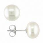 [SOLD OUT] White pearl silver earings - Free with $4.95 postage