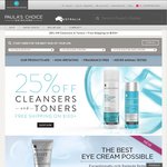 25% off Paula's Choice Cleansers & Toners (Australia) + Free Shipping