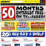 20% off Blu-Rays & DVDs, 15% off Sony TVs, 15% off Cameras @ JB Hi-Fi