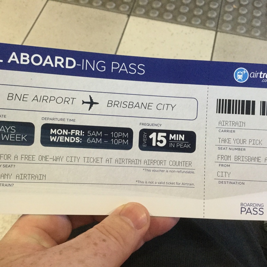 Free Airtrain Ticket Brisbane Airport To City Voucher Given Out At 221095x