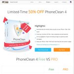 50% off iOS Cleaning App PhoneClean4 (US $29.99 -> US $14.99, ~AU$21)