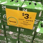 Coke Life 24 x 375ml $3 (was $28.19) Woolworths Neutral Bay NSW