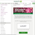 Win a 5 Hour Spa Package or 1 of 10 $100 Woolworths Online Voucher Codes from Woolworths