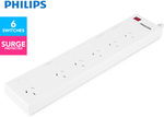 Philips 6 Outlet Surge Protected Power Board w/ Individual Switches $9.99 + Shipping ($9.95 Flat-Rate) @ Catch of The Day