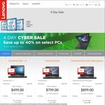 Lenovo ThinkPad Discounts on Webstore (up to 40% off)
