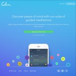 Free One Month of Calm Meditation App