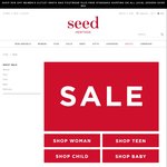 Seed Heritage: Extra 30% off Already Reduced Clothing, Shoes & Accessories. Free Domestic Shipping on Orders over $50