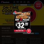 Domino's Pizza: $7.45 Traditional and Chef's Best, $7.95 Mogul - Pickup [Excludes WA]