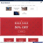 MJ Bale - The Bale Sale - up to 50% off on Selected Items. Free Shipping on Orders over $200
