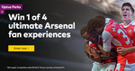 Win 1 of 4 Ultimate Arsenal Fan Experiences for 2 Worth $3,150 from Optus [Optus Customers]