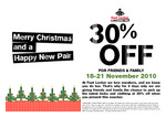30% off Foot Locker for Friends and Family 18 - 21 November 2010