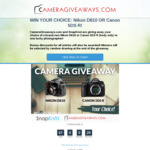 Win Your Choice: Nikon D810 OR Canon 5DS R from Cameragiveaways.com