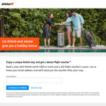 Book an Airbnb Stay over $250 and Get a $25 Jetstar Flight Voucher