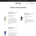 50% off 3 Boxes of ST. Ali Coffee Capsules $82.50 + Free Shipping @ ST. Ali