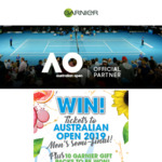 Win a Trip for 2 to Melbourne for The AO Mens Semi-Final or 1 of 10 Prize Packs [Buy 2+ Garnier Products from Amazon]