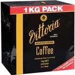Vittoria Coffee Mountain Grown Ground Coffee 1kg $15 (Was $36.50) @ Woolworths