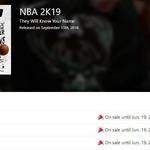 [Switch] NBA 2K19 $2.99 (95% off) @ Nintendo US eShop