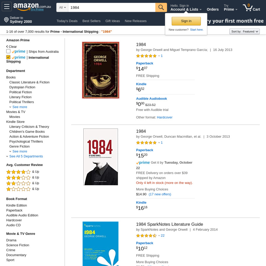 [Prime] Free Expedited International Shipping On Prime Eligible Items