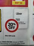 10% off $50 Google Play GC | 20% off $50 Uber GC | ½ Price - Zooper Dooper $2.90 @ Coles