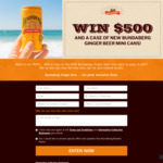 Win $500 and a Case of the New Bundaberg Ginger Beer Mini Cans from Southern Cross Austereo