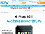 Apple iPhone 3GS 8GB $429 When Purchased with a $30 Optus Recharge Voucher at Big W