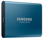Samsung T5 - 500GB Blue SSD $109 + Free Pickup or Delivery ($103.55 OW Price Beat) @ PC Case Gear
