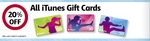 20% off iTunes Cards at Coles until 6th September