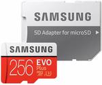 Samsung EVO Plus 256GB microSD Card $53.99 Delivered @ FFT via Amazon AU