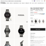Fossil Gen 4 Smartwatch Explorist HR Smoke Stainless Steel $234.50 Delivered @ Fossil
