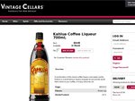 700mL Kahlua Coffee Liqueur $24.99 @ Vintage Cellar