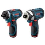 Bosch 12-Volt Cordless 2-Tool Impact Driver Kit for US$131.30 Delivered