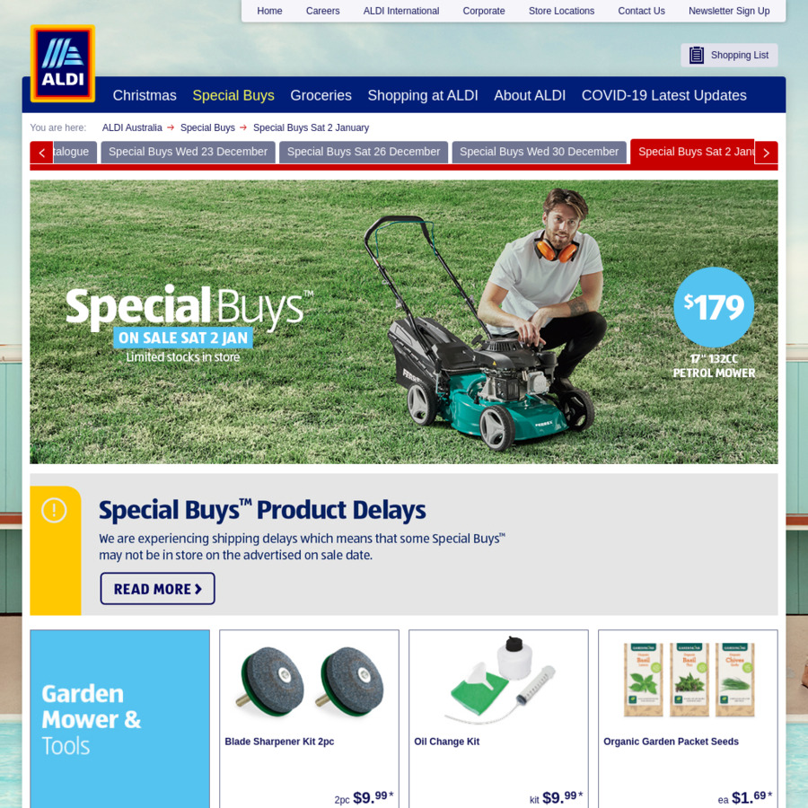 Aldi special discount buys lawn mower