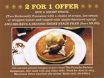 Pancake Parlour 2 for 1 Offer. Buy a Shortstack and Get a Second One Free (Value $9.90) Dine in