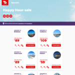 Virgin Australia Happy Hour - Domestic Flights from $45 One Way, Fiji from $389 Return @ Virgin Australia