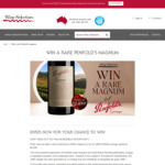 Win a Magnum (1.5L) of 1996 Penfolds Grange Valued at $2,499 from Wine Selectors*