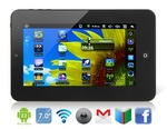 VIA WM8650 7" TFT Touchpad Android 2.2 Tablet PC+Wi-Fi+Camera+4G Hard Drive $59.99+Free Shipping