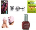 Maybelline Mascara, Head Towel, Sterling Silver Earrings, Hair Oil, Nail Polish $29 Delivered