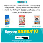 $10 off Minimum $49 Spend + Delivery ($0 to Major Areas) @ Pet Circle